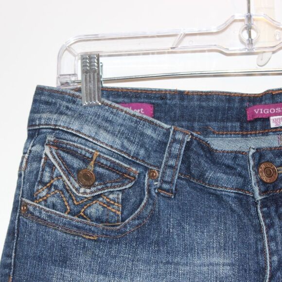 VIGOSS Jean  Bermuda Short Women Size 32 - Picture 3 of 12